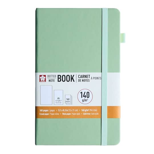 Michaels, Sakura® 5" x 8.25" Dotted Notebook – Category: Dot Journals